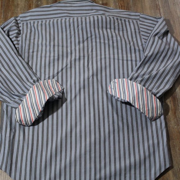 thomas dean flip cuff casual button down shirt, good condition - Picture 4 of 4